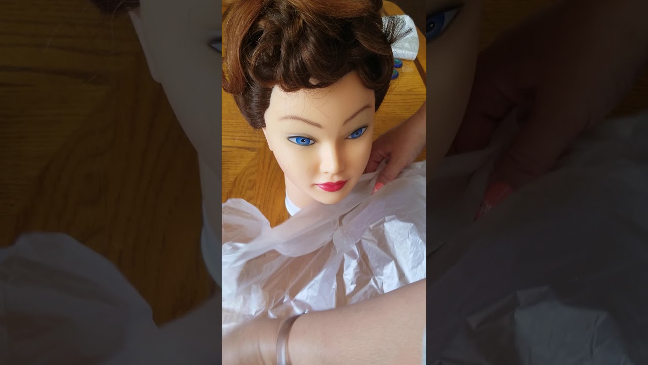 Make your own disposable hair capes with a garbage bag for your salon or home use.