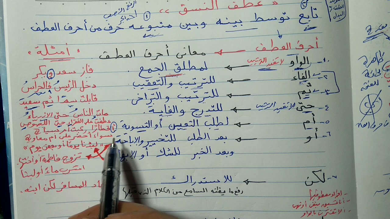 7 / ( عطف النسق ) نحو شهر إبريل للصف الثالث الإعدادي الأزهري ترم ثاني ، أ / إسلام الجنايني .