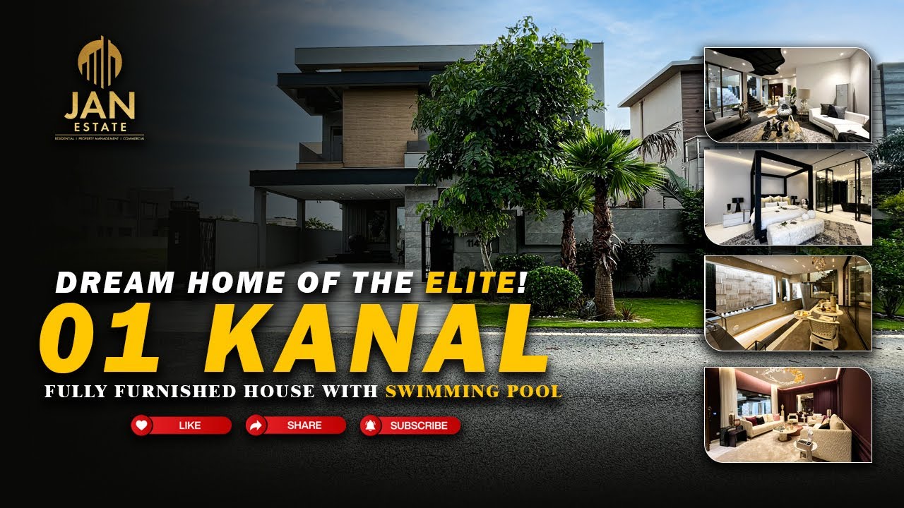 Dream Home Of The Elite | 01 Kanal Fully Furnished House With Swimming Pool