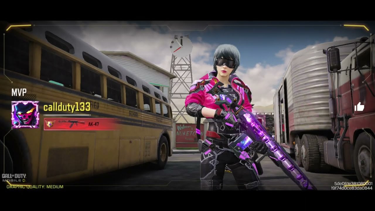 The lowest bullet impact of the ak47 Call of duty mobile 