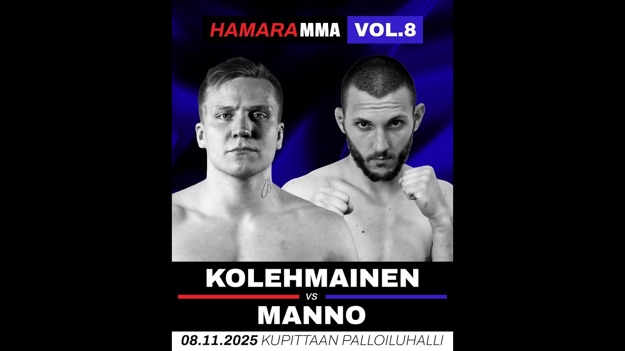 Theo Kolehmainen vs Simone Manno, Hamara MMA Vol.8, 8.11.2025. MMA Full Fight