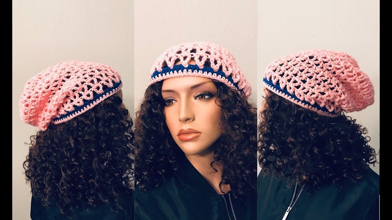 How to Crochet a Slouch Beanie Hat Pattern #885│by ThePatternFamily