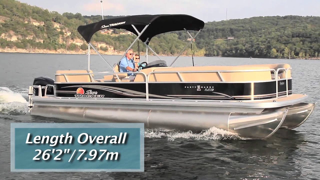 Sun Tracker Party Barge 24 XP3 Test 2014- By BoatTest.com