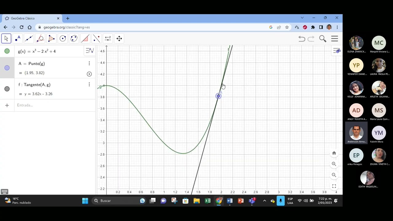 Tarea 4. Puntos 1 y 2. Cálculo Diferencial 1601 2023. UNAD. Derivadas por Límite.
