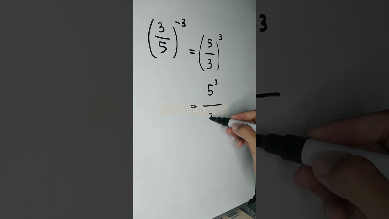 Fractions With Negative Exponents Tricks