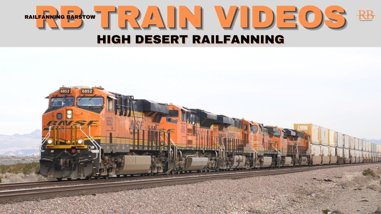 BNSF Z Trains & Intermodal Stack Trains Desert Railfanning