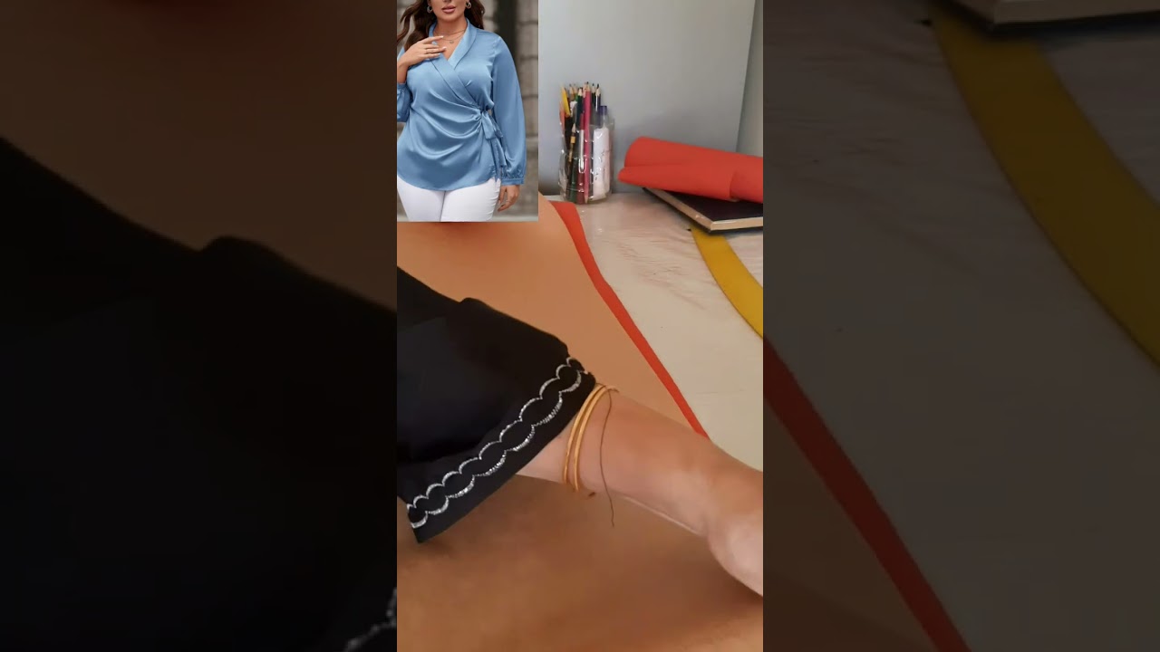 بلوزه كول شال كروازيه