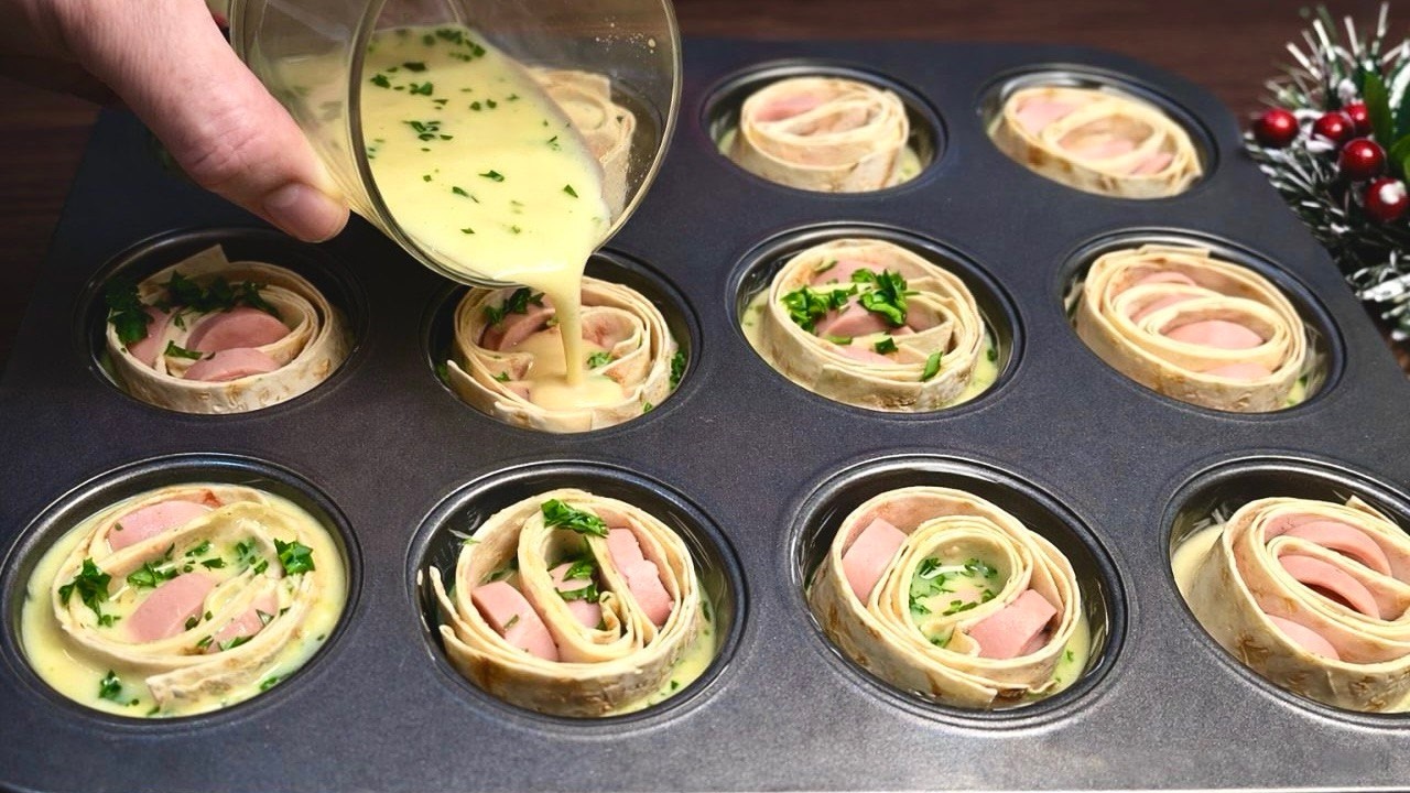 You've never had such a delicious breakfast! Oven-baked egg tortilla!