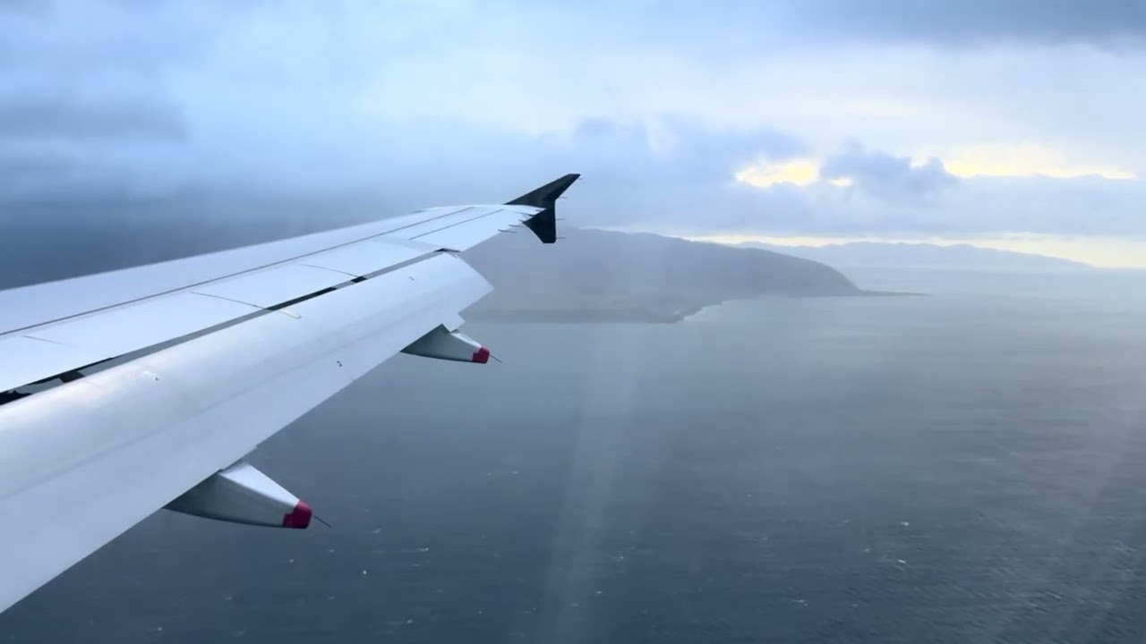 Air New Zealand A320 Landing in Wellington 