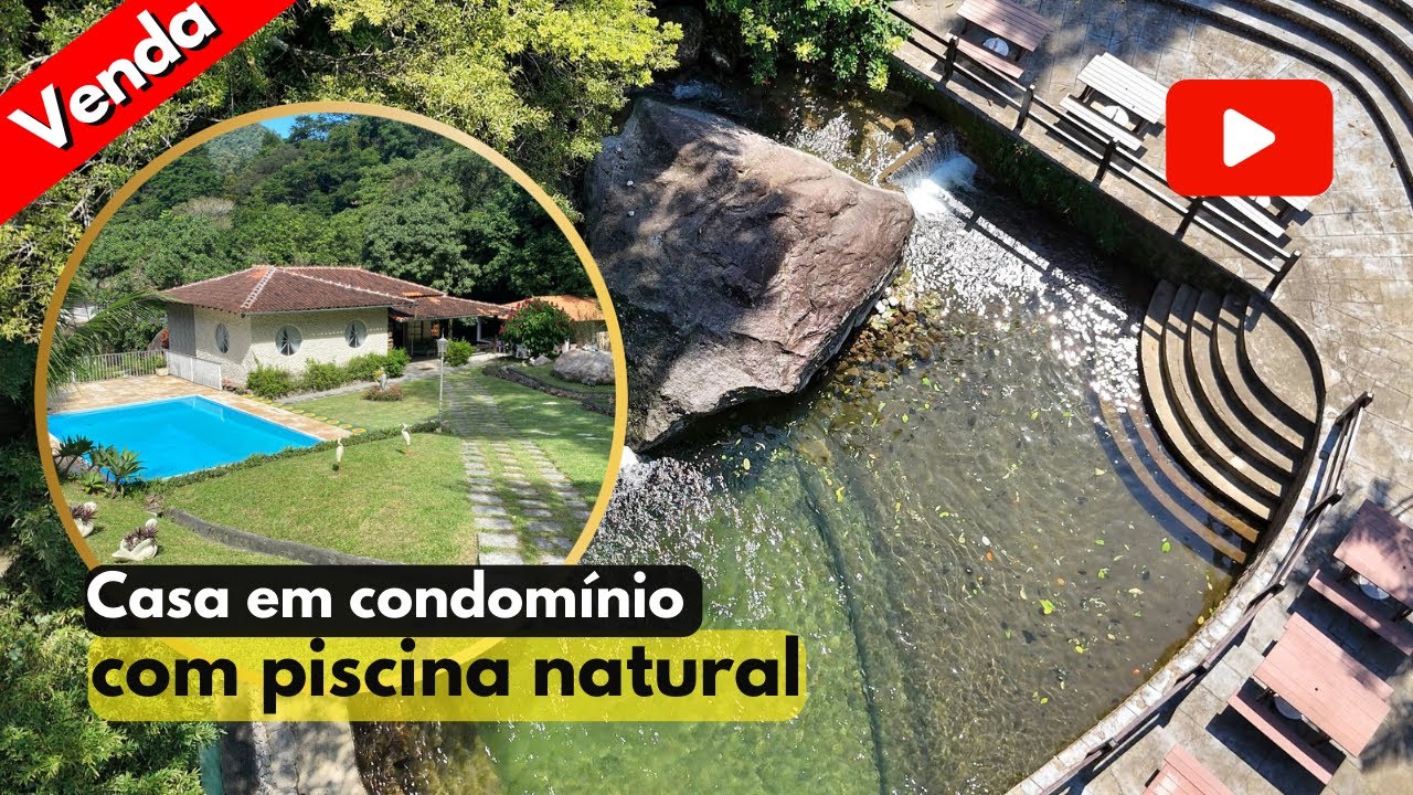 Casa com cachoeira e piscina natural. Um pedacinho do paraíso. Guapimirim