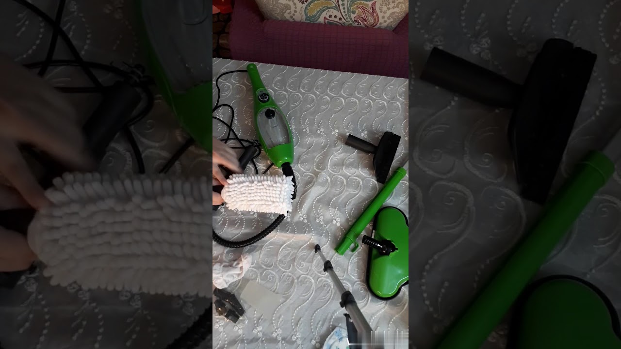 ريفيو عن ممسحة البخار بالتفصيييل 😁 استخدامتهاوعيوبها وكمان تطبيق عملي وشوفو الفرق 😍#h2o steam mop x5