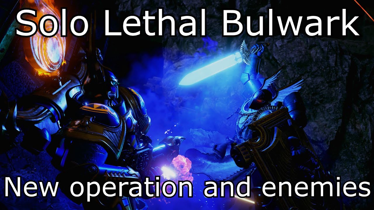 Solo Lethal Bulwark with new Dark Angels skin // Warhammer 40000 Space marine 2. Operation: Obelisk