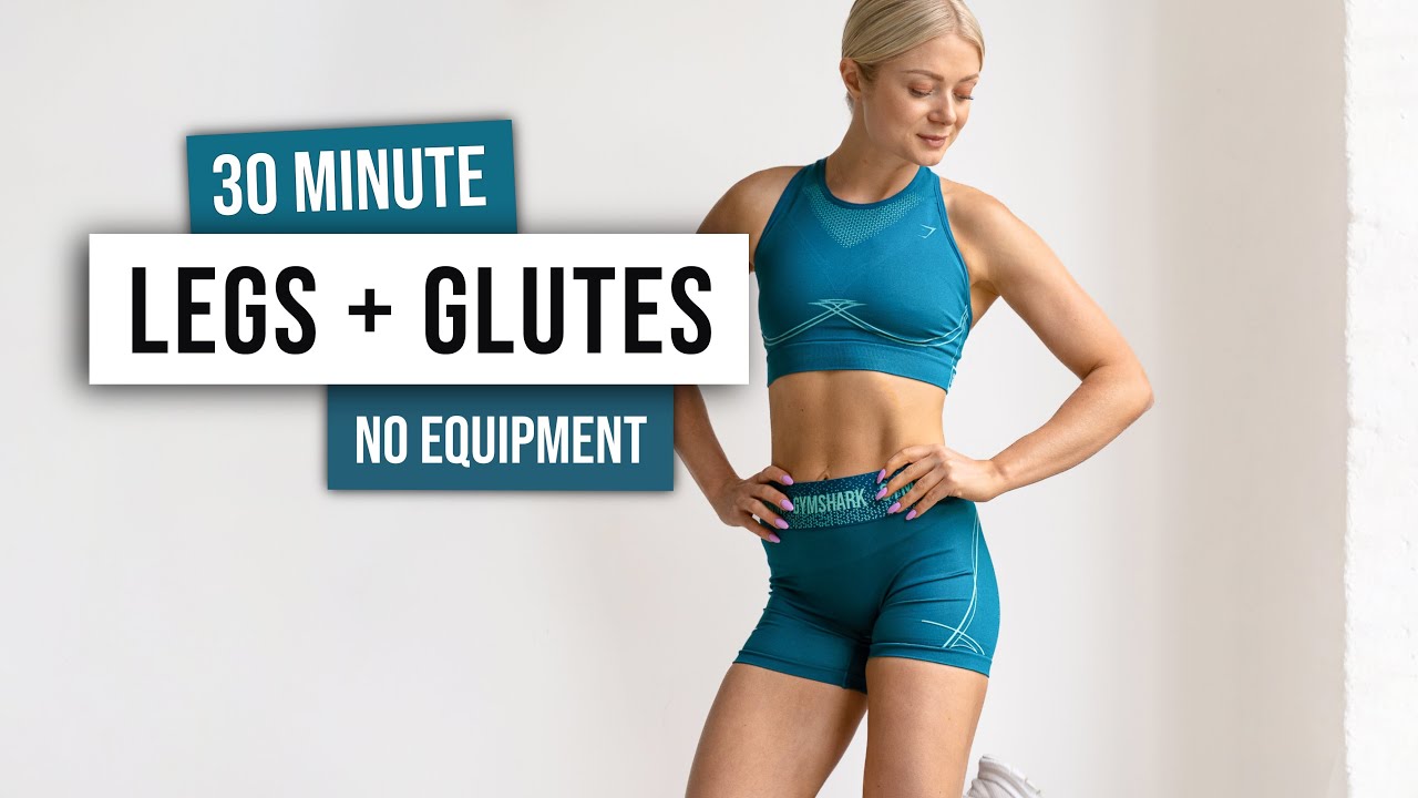 30 MIN LEAN LEGS & ROUND BOOTY - Intense Home Workout, No Repeat, Tone your Lower Body