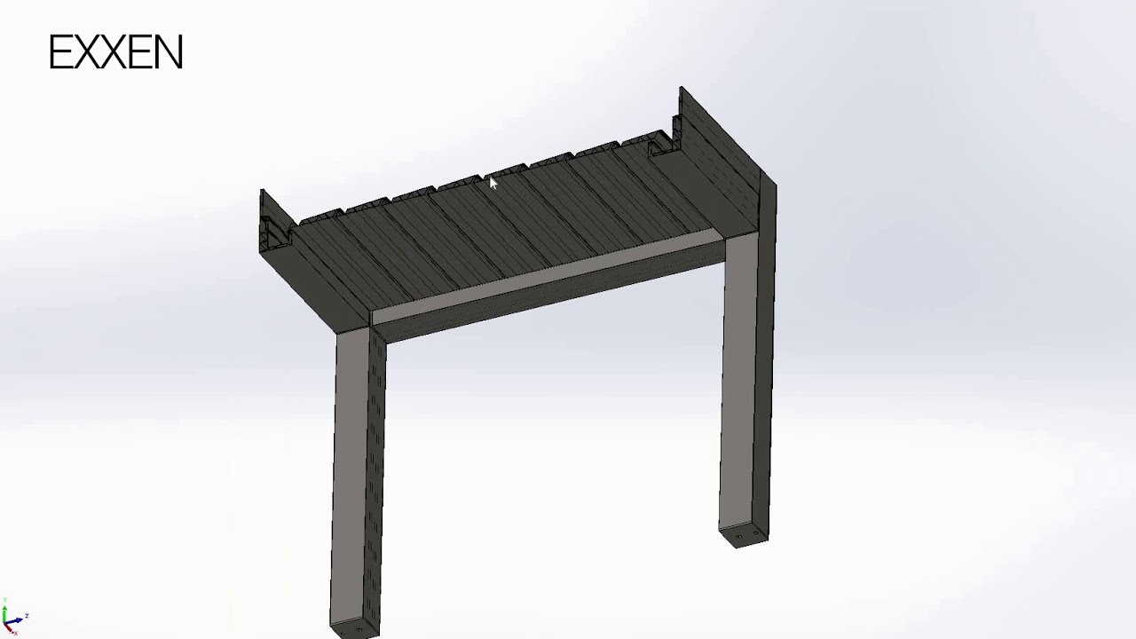 Pergola EXXEN - światowy GIGANT z obrotowymi lamelami i OTWIERANYM DACHEM ❗️
