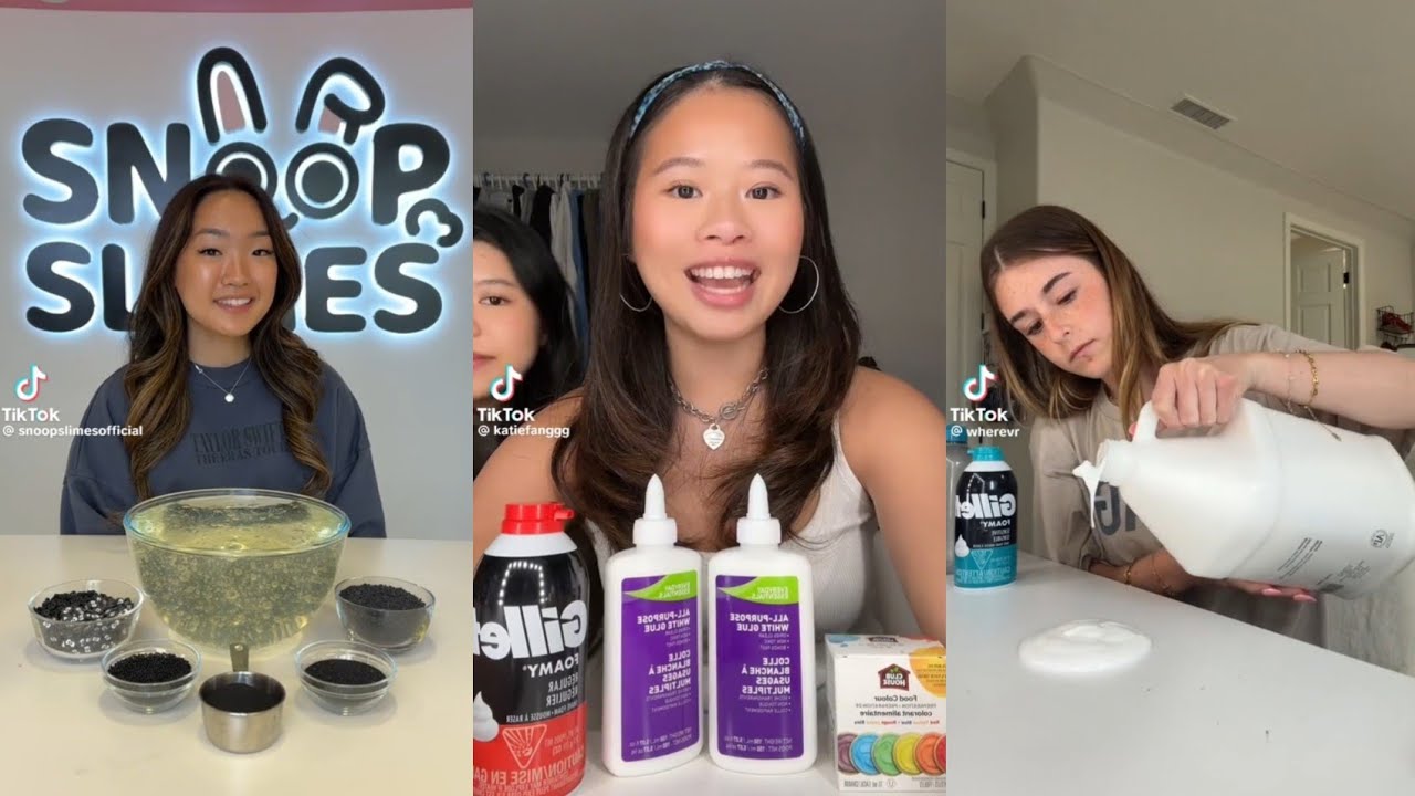 Slime Making Tiktok Competition || #slime #slimerecipe  #tiktokcompilation
