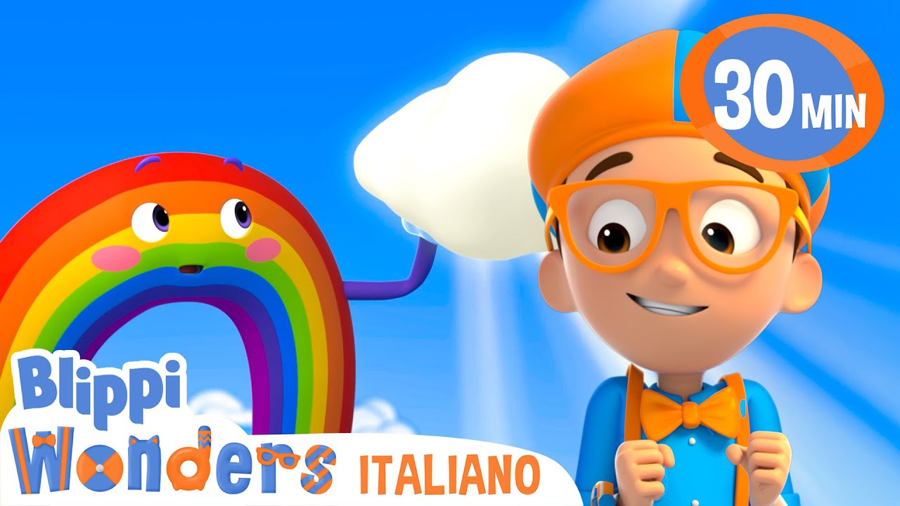Quanti Colori Ha L'Arcobaleno? 🌈 | Blippi in Italiano | Video educativi per bambini