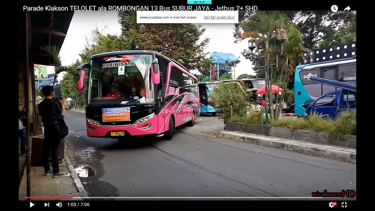 Parade Klakson TELOLET ala ROMBONGAN 13 Bus SUBUR JAYA - Jetbus 2+ SHD