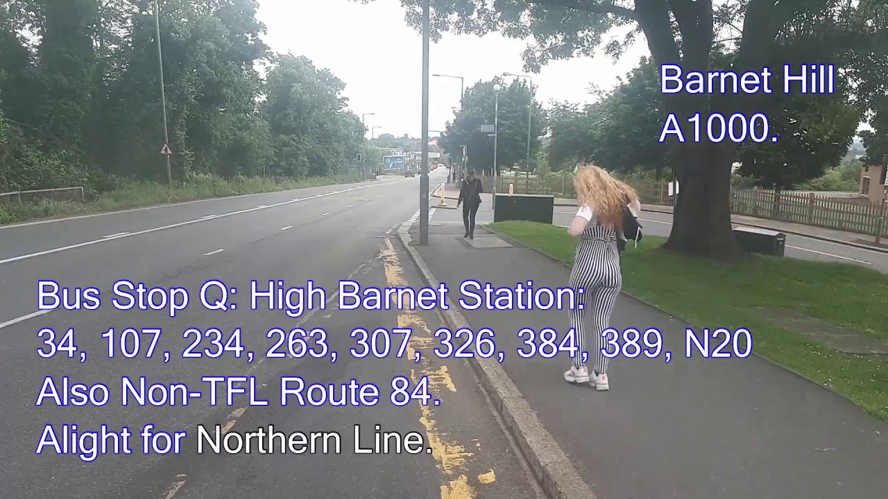FULL ROUTE VISUAL | London Bus Route 384: Cockfosters– Barnet, Quinta Drive | DEM1357 (LK62DHP)