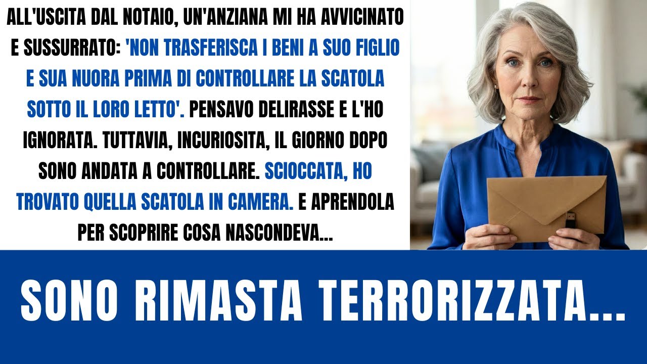 Mentre stavamo andando via, una donna ci ha avvertito: 