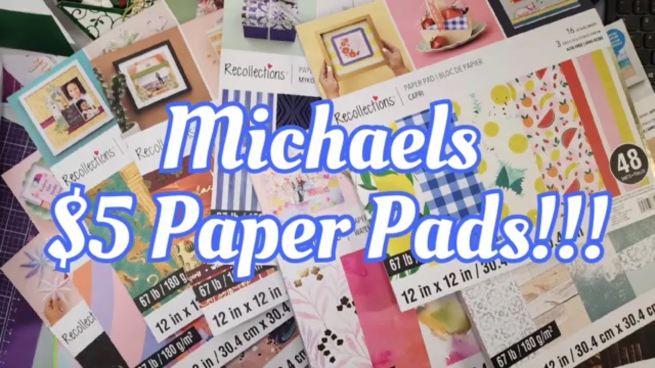 For the Paper Lovers/Hoarders 😁 Michaels $5 Paper Pads! Flip through!