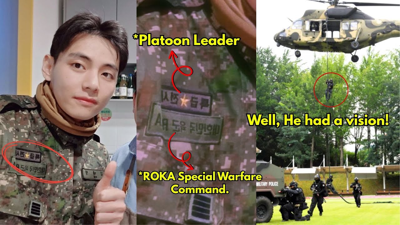 Taehyung's an SDT and became a special warrior, top-tier among all male celebrities. Awesome.