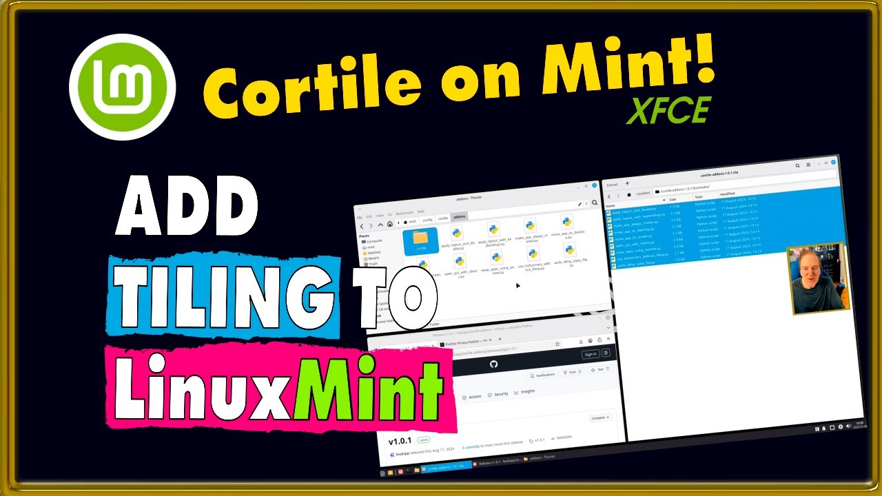 💥 Добавление динамического тайлинга Cortile в Linux Mint XFCE — круто!