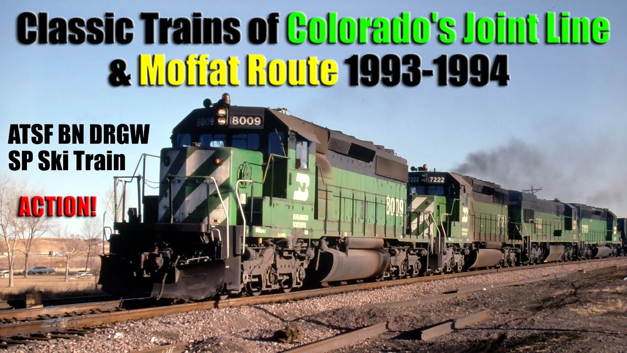 Classic Trains of Colorado's Joint Lines & Moffat Route 1993-94, ATSF BN DRGW SP Ski Train