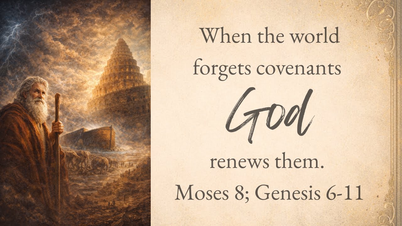When the World forgets, God renews covenants Moses 8; Genesis 6 11