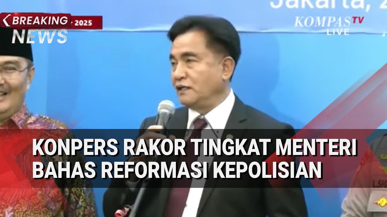 Konpers Rakor Tingkat Menteri Bahas Reformasi Kepolisian