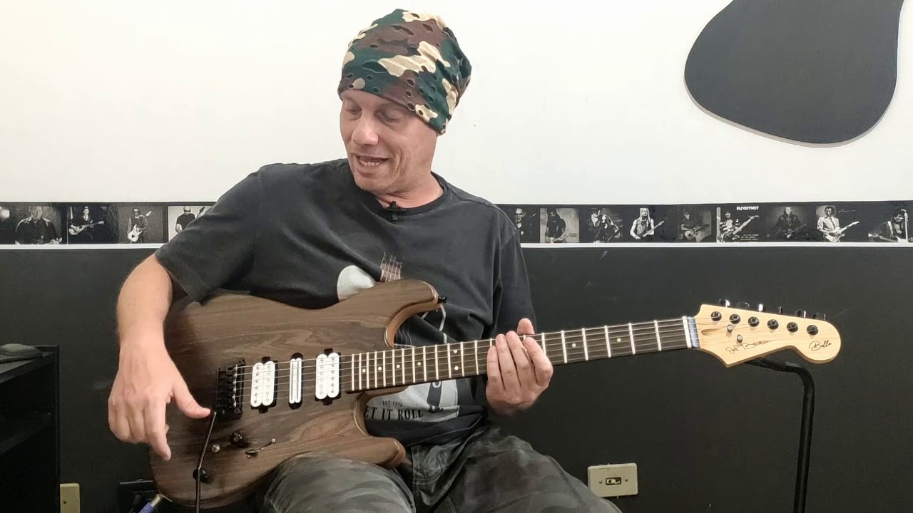 REVIEW: Guitarra com madeiras brasileiras e captadores MALAGOLI, fabricada pelo Luthier Luiz Bolla.