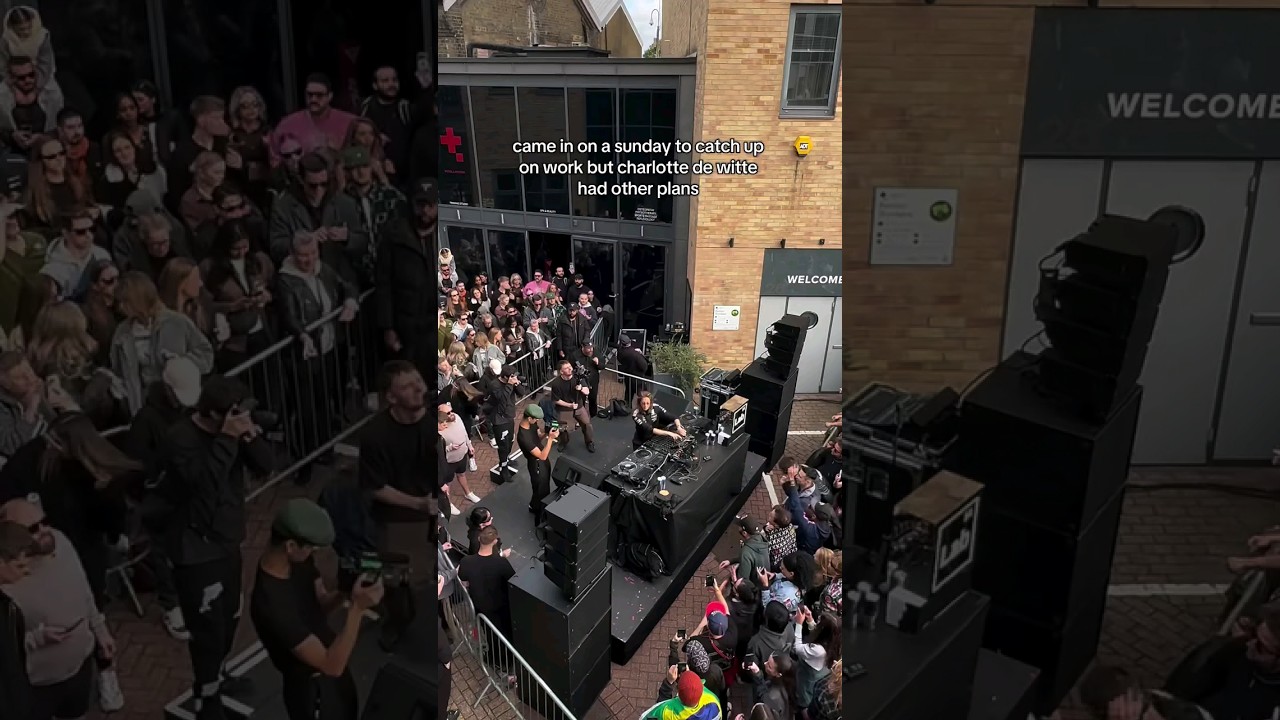 Charlotte de Witte threw a street party in London 🇬🇧🏙️🔥 📹 by: @lab54extras [IG] #charlottedewitte