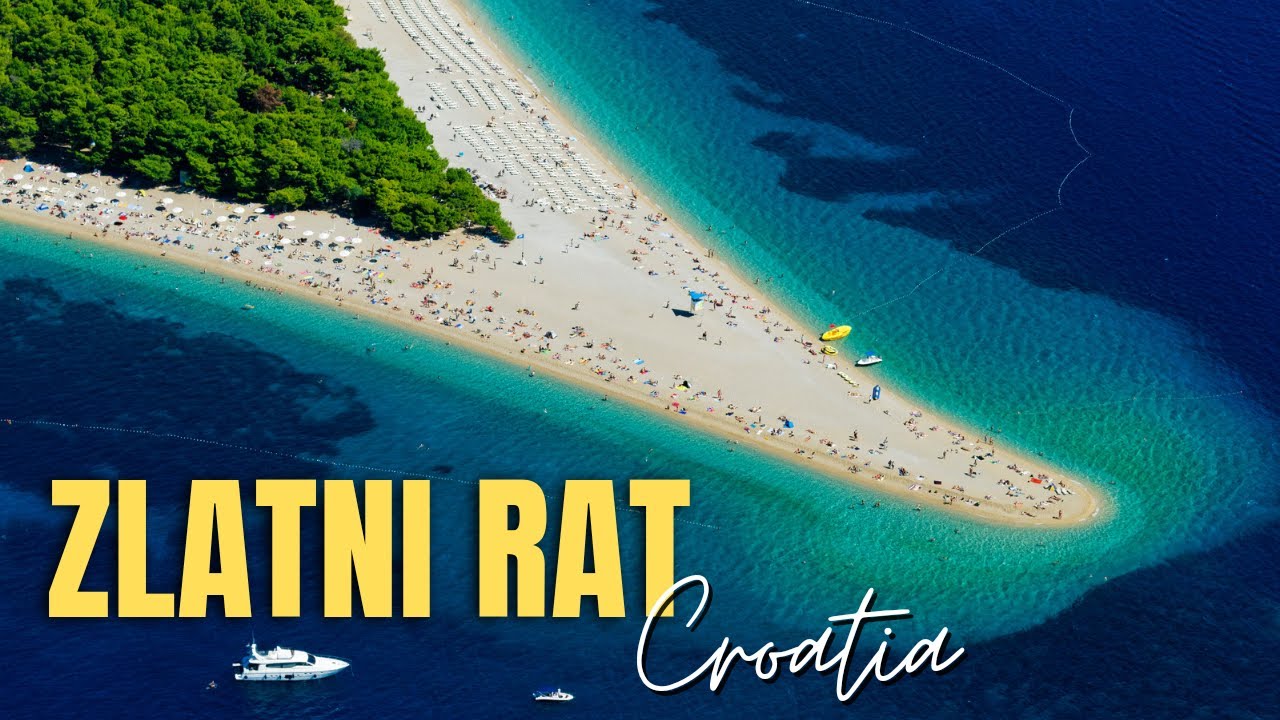 Zlatni rat Beach - the Most Famous Beach in the Adriatic Sea of Croatia