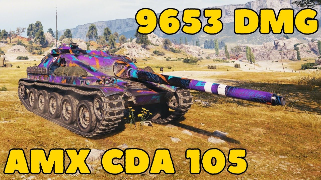 AMX Cda 105 - 9653 damage💪YOU_WILL_DIE_SOON [SAMPI]