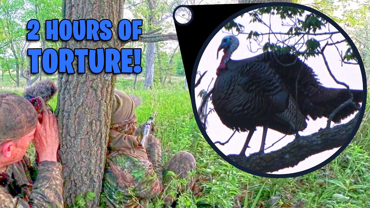 Too Close To A Roosted Gobbler! 40 Yards Away