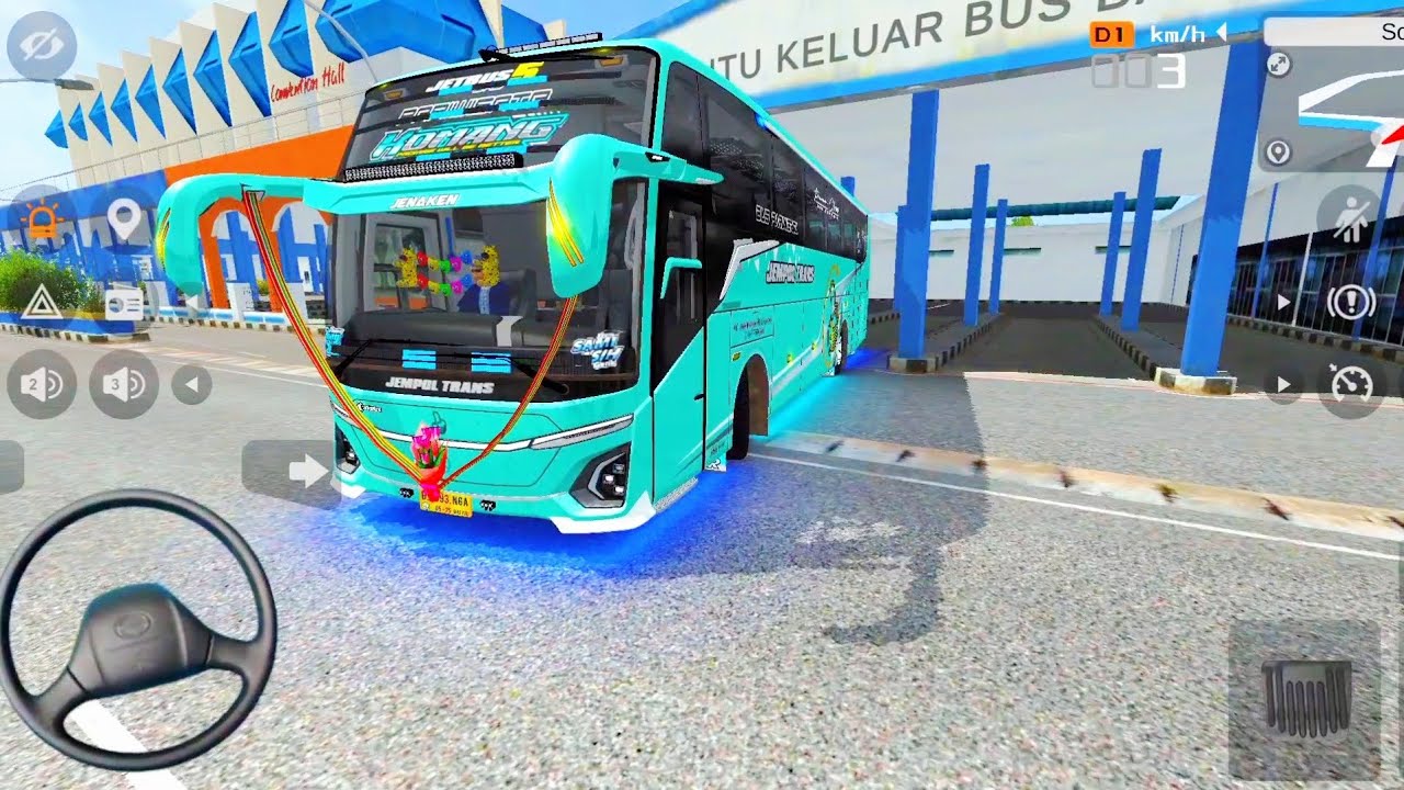 BUS PARIWISATA TERTABRAK KERETA API DI DEPAN BUS KOMANG JEMPOL TRANS