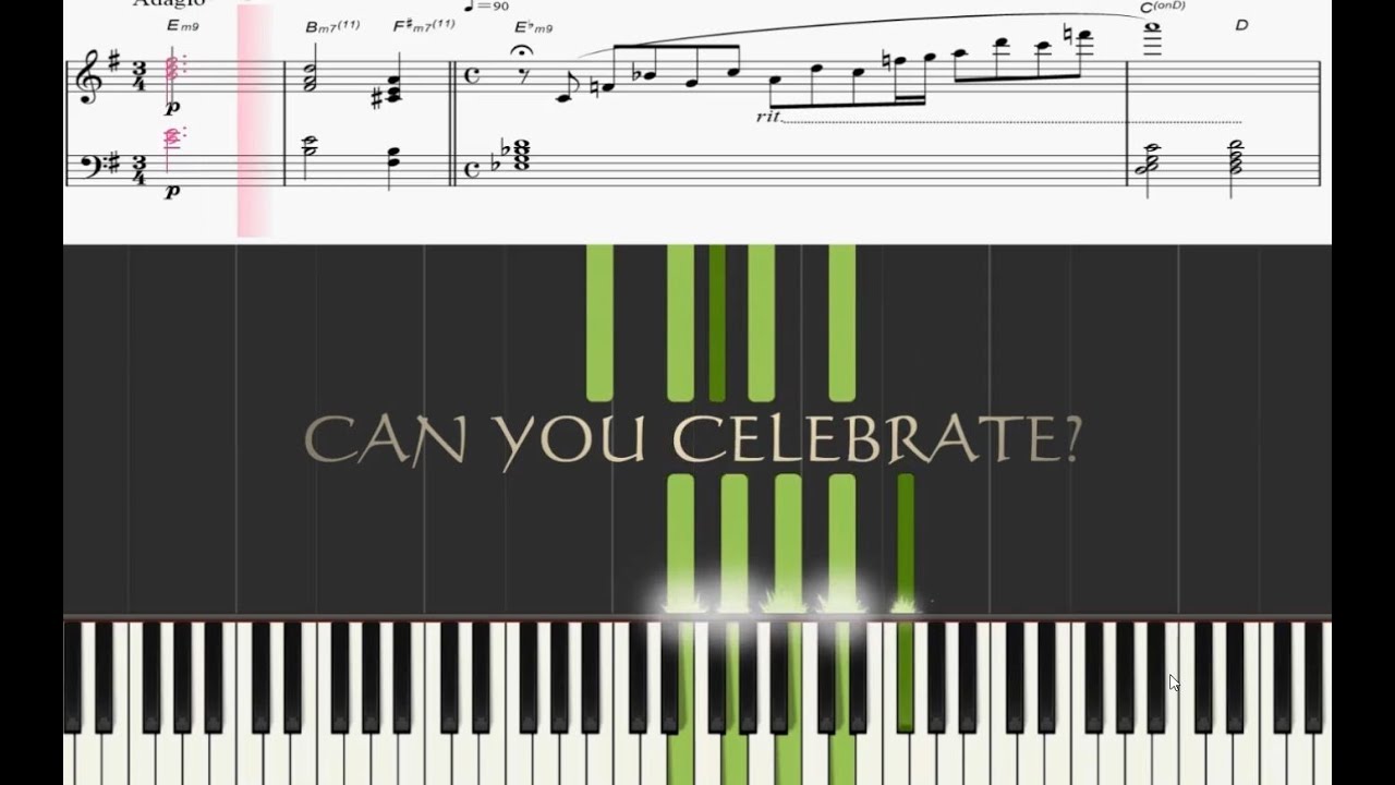 【Piano】CAN YOU CELEBRATE？（安室奈美恵Amuro Namie）【Instrumental+KARAOKE】