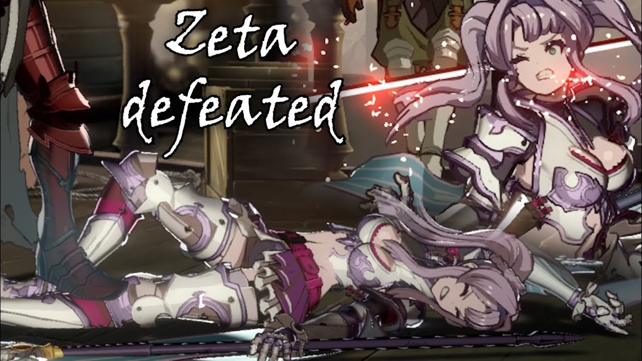 Zeta defeated - Granblue Fantasy Versus: Rising (English voice)