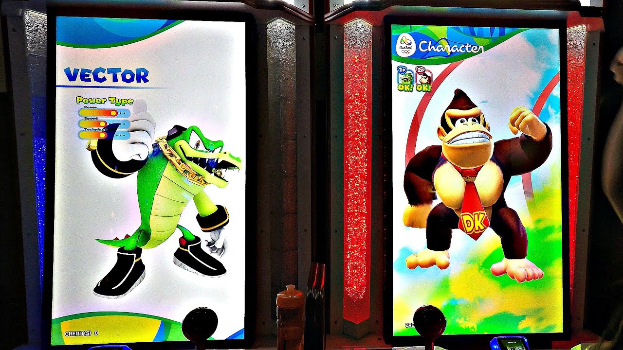 Mario & Sonic At The Rio 2016 Olympic Games Arcade: Donkey Kong, Vector, Yoshi