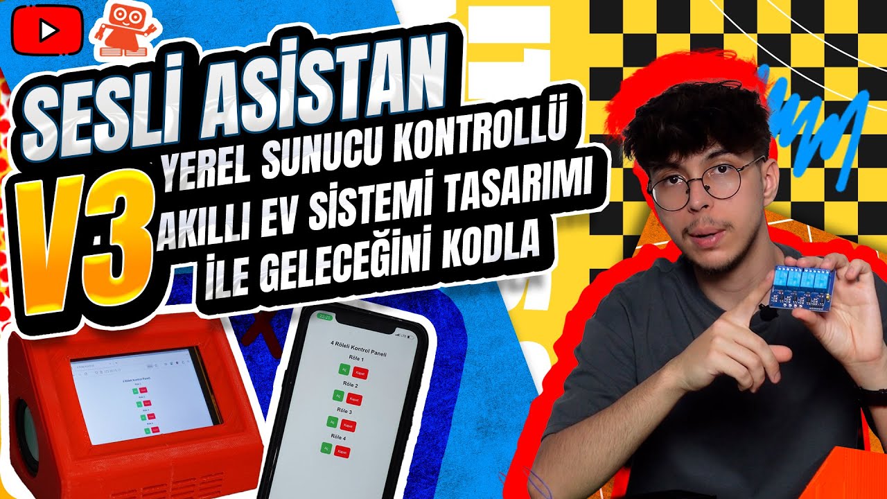 Sesli Asistan V3: Yerel Sunucu Kontrollü Akıllı Ev Sistemi Tasarımı ile Geleceğini Kodla!