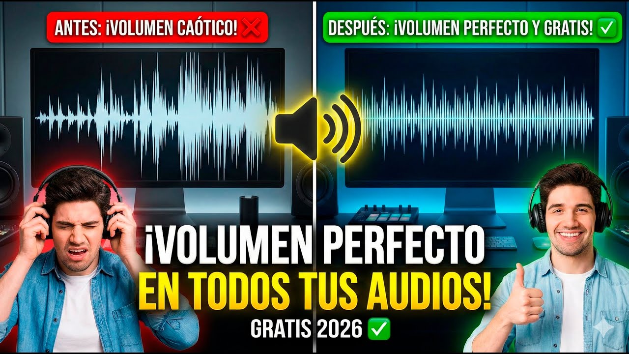 VOLUMEN perfecto en todos tus audios ✔️  GRATIS