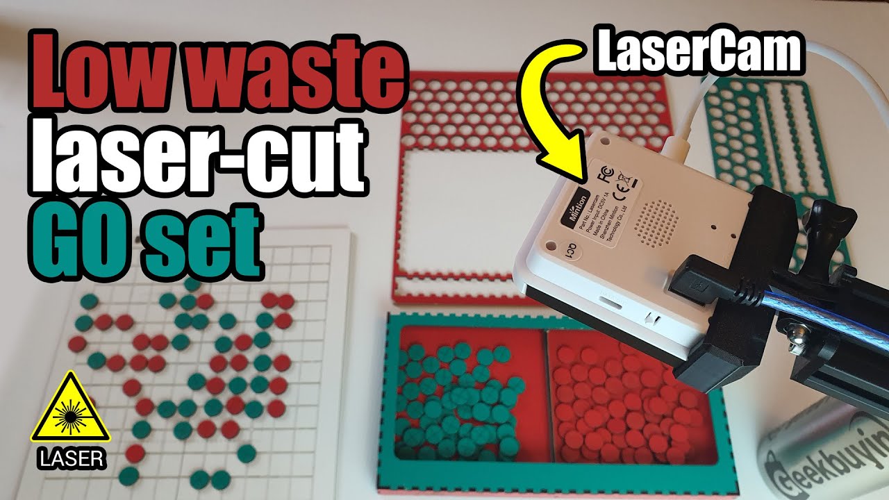 Clever Laser-Cut Go Set ♻️ Minimize Scrap with Mintion LightBurn Camera + Acmer P1 10W