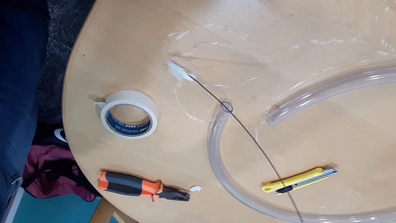 Aro led con manguera de aire acondicionado
