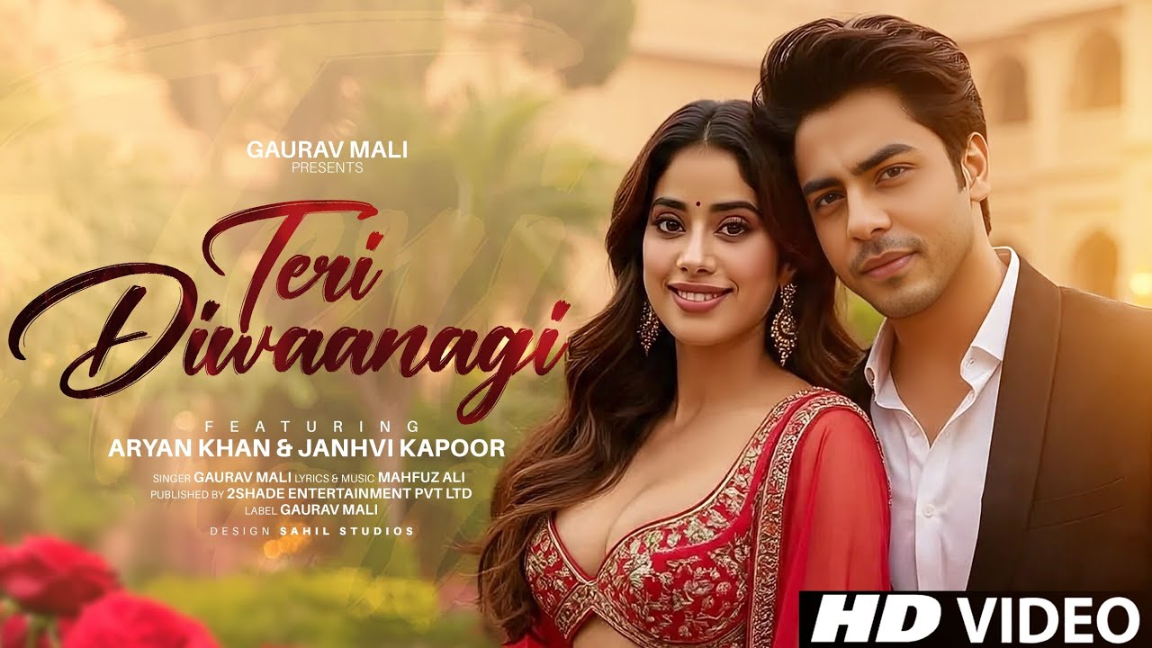 New Song | Teri Deewanagi | Aryan Khan | Janhvi Kapoor | New Hindi Song | Video | New Song 2025