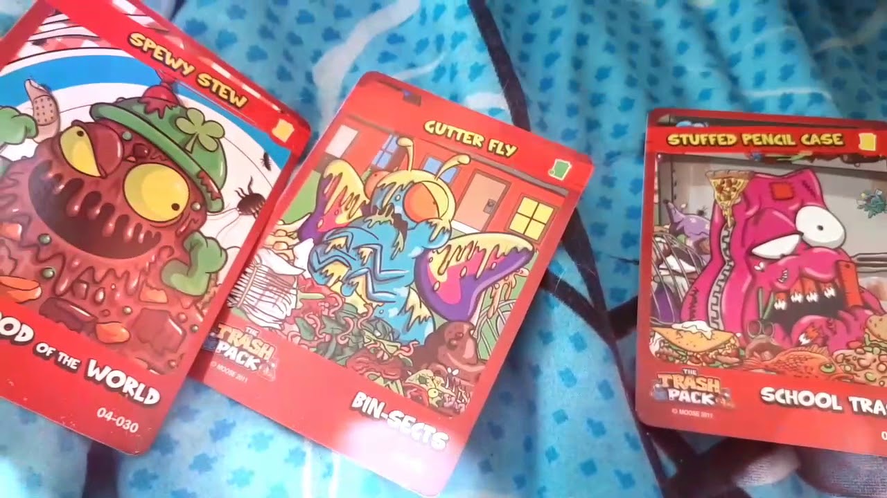 Opening tons of The Trash Pack trading cards!!