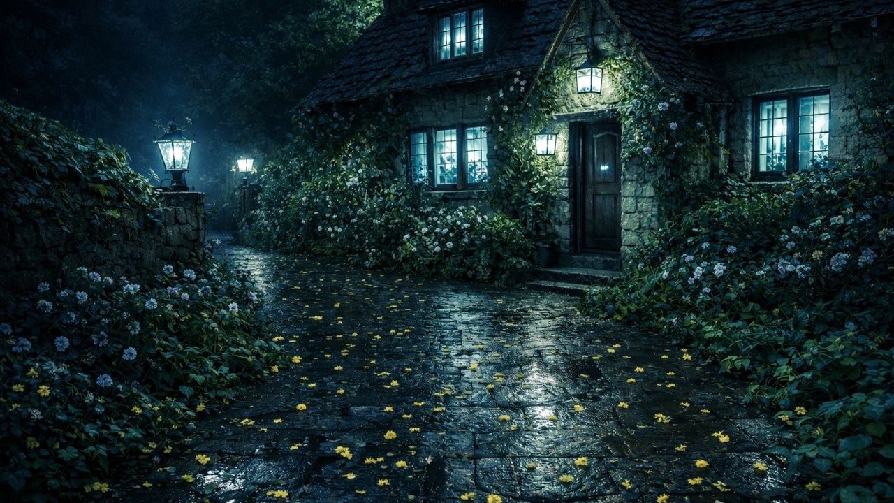 Gentle Rain at Cozy Cottage 🌧️ Relaxing Rain Sounds for Sleep & Focus (6 Hours)