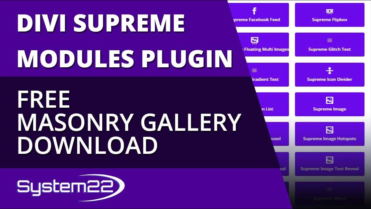 Divi Supreme Modules Free Masonry Gallery Download 👍