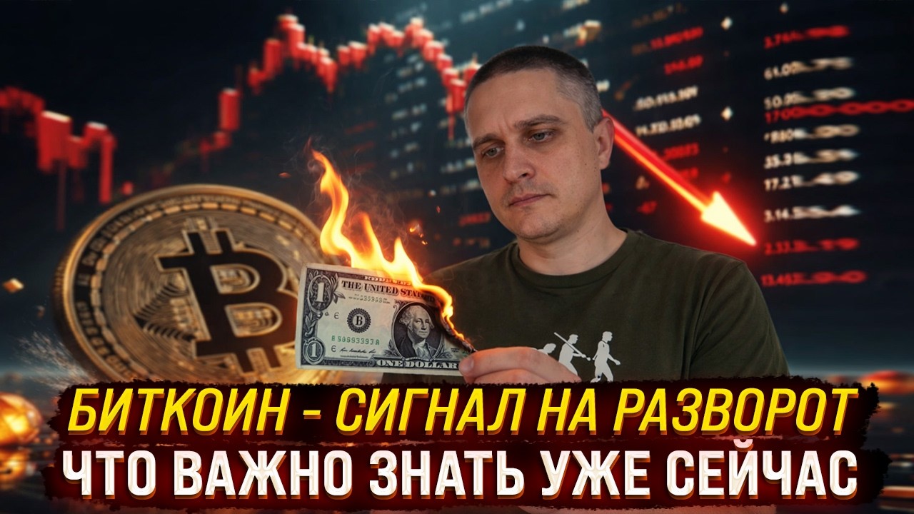 БИТКОИН - СИГНАЛ НА РАЗВОРОТ l КОГДА БУДЕТ РОСТ l ЧТО ВАЖНО ЗНАТЬ
