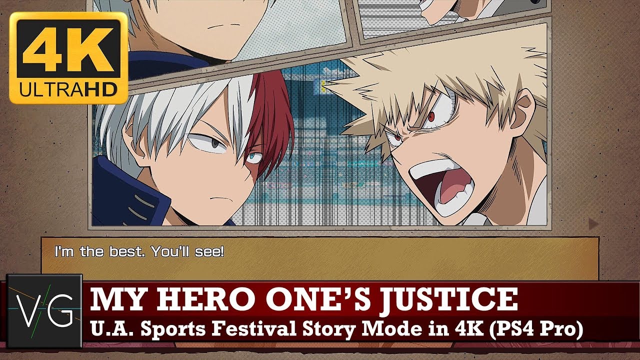 My Hero One's Justice (PS4 Pro) - U.A. Sports Festival Story Mode in 4K. No commentary.