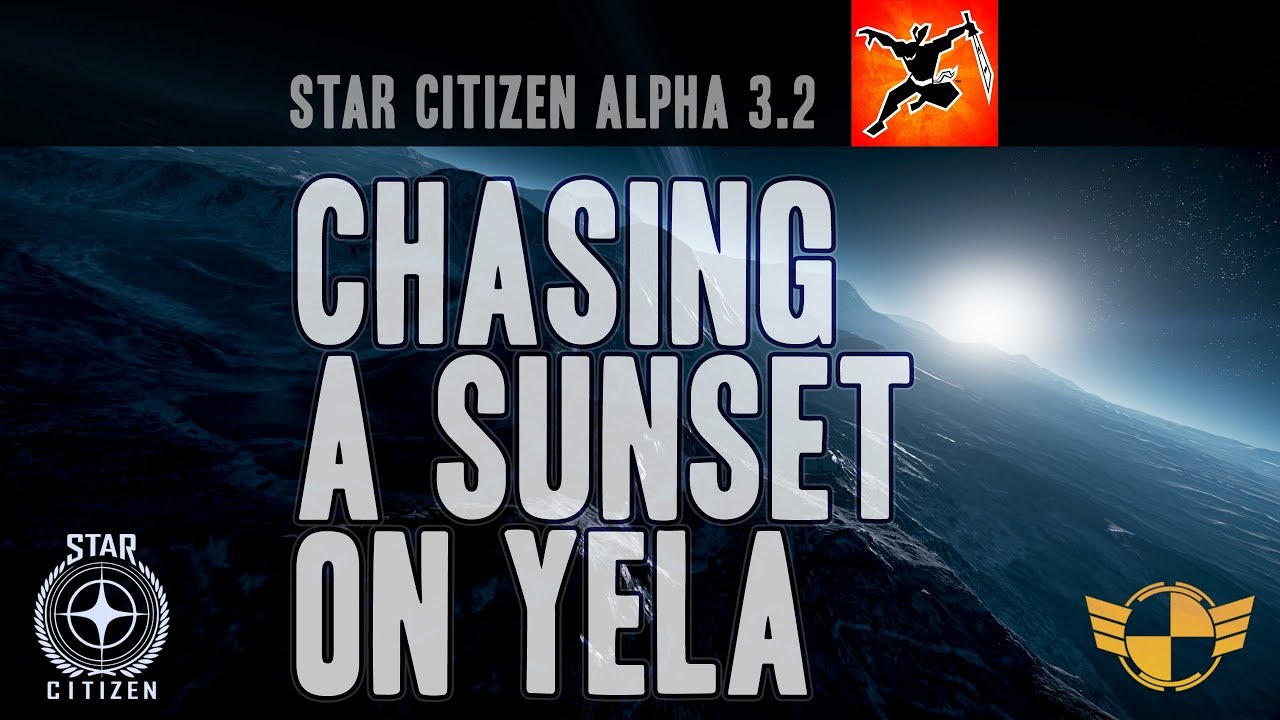 Chasing a Sunset on Yela in 4k [Star Citizen Alpha 3.2]