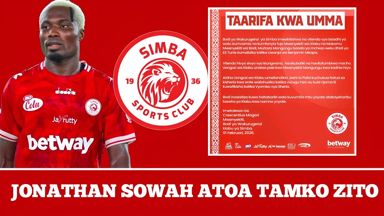 🔴#LIVE KIMENUKA Mshambuliaji Wa SIMBA SC  JONATHAN SOWAH Afunguka Mazito Kuhus Tuhuma Zinazomkabili